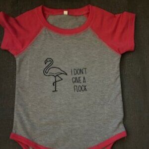 "I Don't Give a Flock" Baby Onesie - NWT